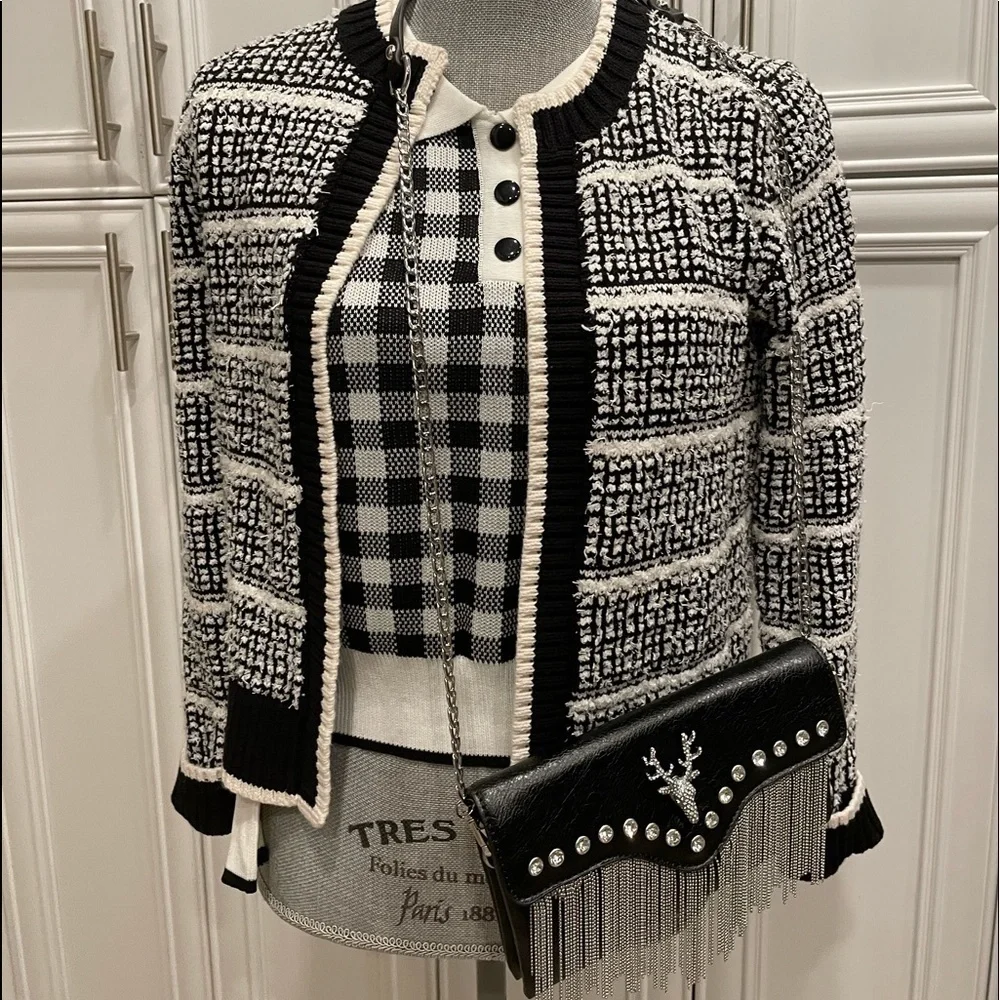 Tassel clutch/shoulder bag - Picture 3 of 7